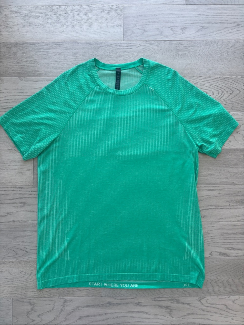 Lululemon Metal Vent Tech Short Sleeve Green Tee Men’s XL - Picture 5 of 9